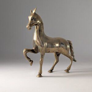 MCM (1960s) Brass Horse Sculpture
